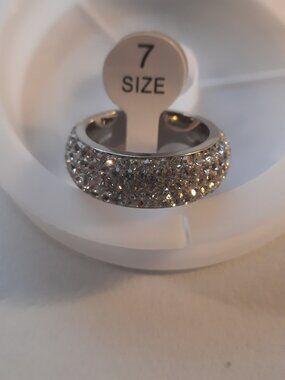 brand New Real Gold Plated PVD Coated Zircon Ring